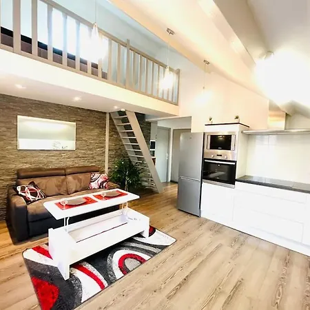 Le Red Loft A 5min Du Centre-ville Avec Parking Privatif Gratuit Appartement *
