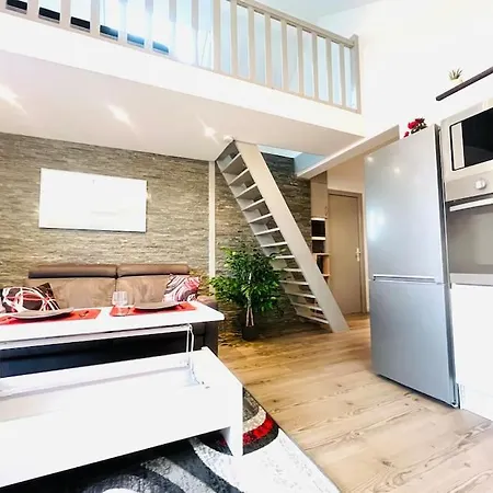 Le Red Loft A 5min Du Centre-ville Avec Parking Privatif Gratuit